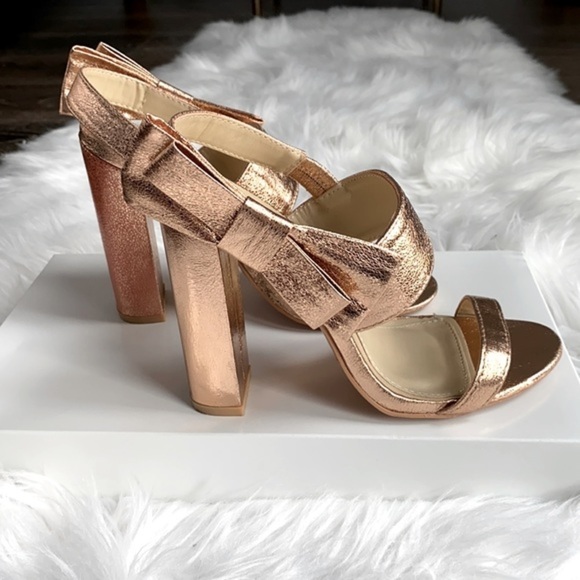Missguided Rose Gold Open Toe Heels Sandals 7 6.5​​ - Picture 4 of 14